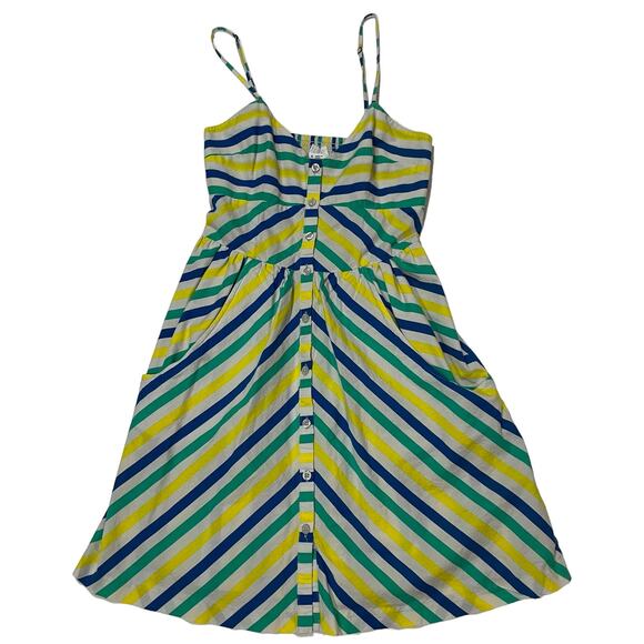 Cooperative by Urban Outfitters Striped Sundress - Yellow/Blue/Green - Small - Picture 7 of 11